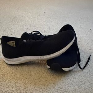 New Balance Black Sneakers with White Sole